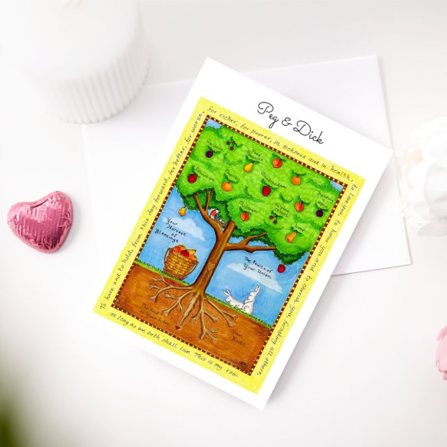 Fruits of Your Union Personalised Anniversary Card (Creator Uploaded)