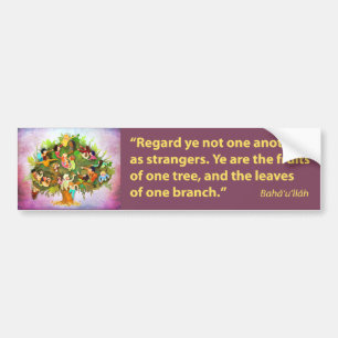 Fruits One Tree Bumper Sticker