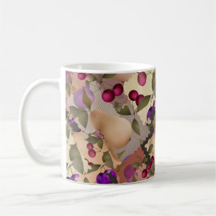 Fruits, patchwork coffee mug