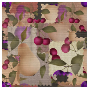 Fruits, patchwork fabric