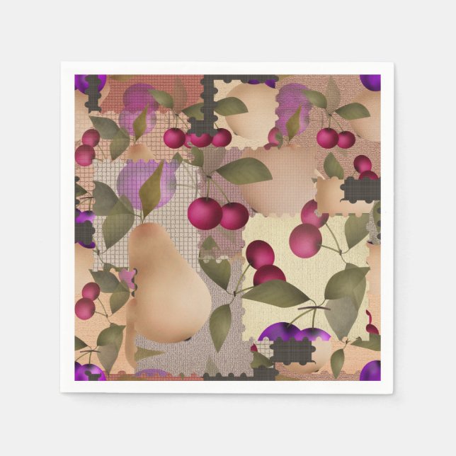 Fruits, patchwork napkin (Front)