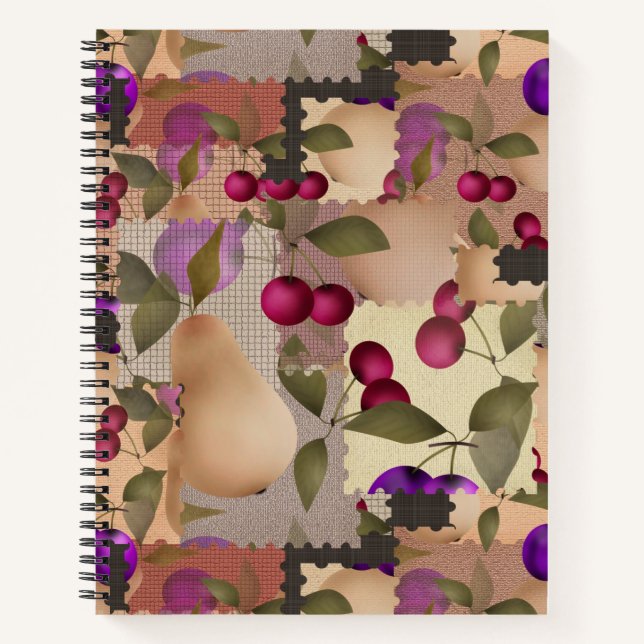 Fruits, patchwork notebook (Front)