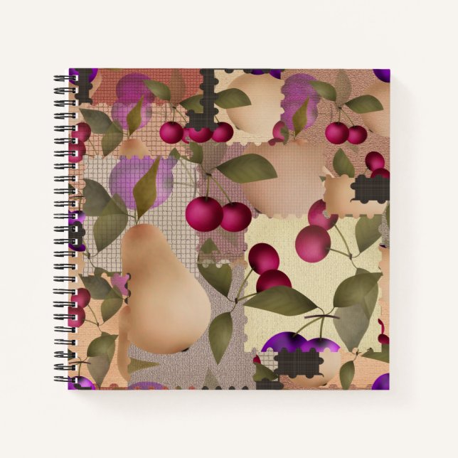 Fruits, patchwork notebook (Front)