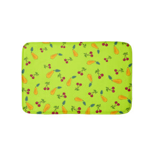 Fruits pattern bath mat