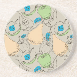 Fruits pattern coaster