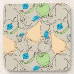Fruits pattern coaster