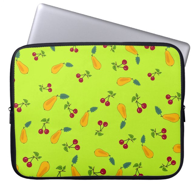 Fruits pattern laptop sleeve (Front)