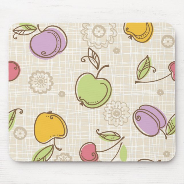 Fruits Pattern Mouse Mat (Front)