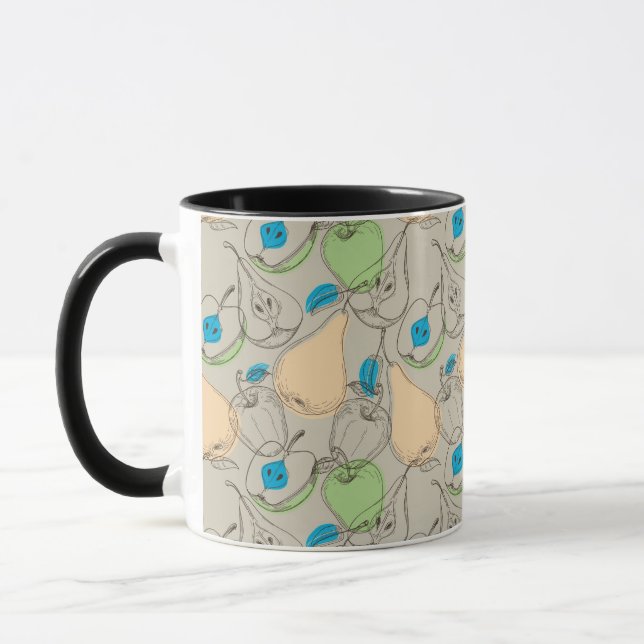 Fruits pattern mug (Left)