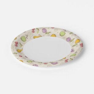 Fruits Pattern Paper Plate