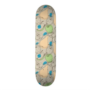 Fruits pattern skateboard