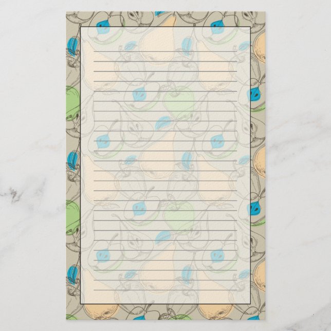 Fruits pattern stationery (Front)
