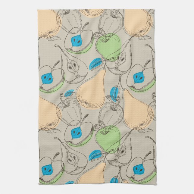 Fruits pattern tea towel (Vertical)