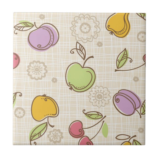 Fruits Pattern Tile (Front)