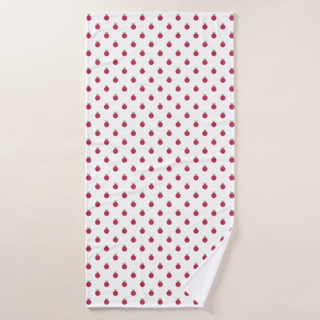 Fruits Polka Dots Bath Towel (Bath Towel)
