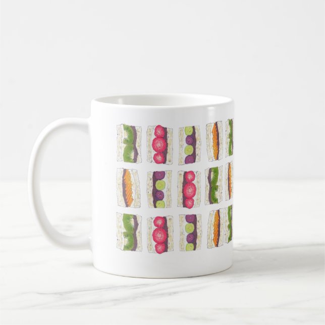Fruits Sandwiches Coffee Mug (Left)