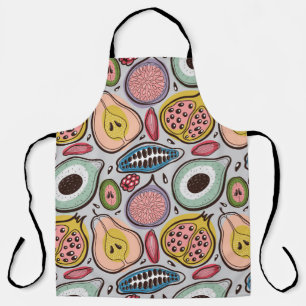 Fruits seamless pattern apron