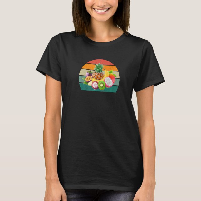 Fruits strawberry melon orange cherry fruity falle T-Shirt (Front)
