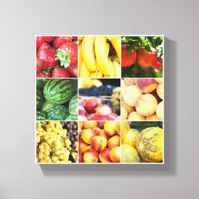 Fruits - template photo canvas print (Front)
