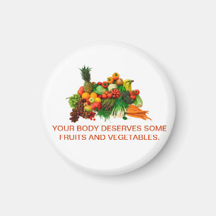 Fruits & Vegetable Customised Magnet. Eat Healthy. Magnet