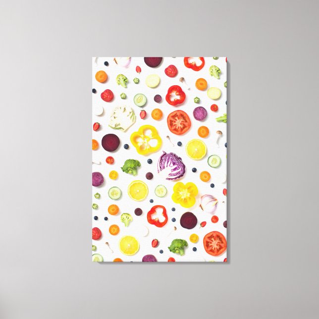 Fruits & Vegetables Canvas Print (Front)
