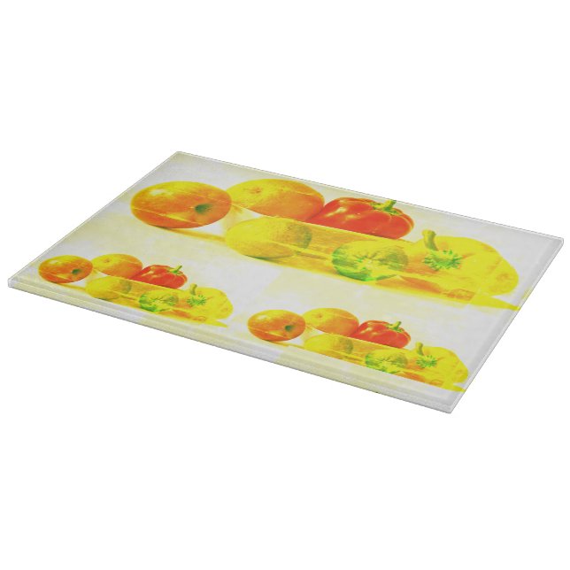 "Fruits Vegetables" Cute Photo. Buy Now Cutting Board (Corner)