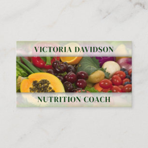 Fruits & Vegetables Healthy Life/Nutritionist Card