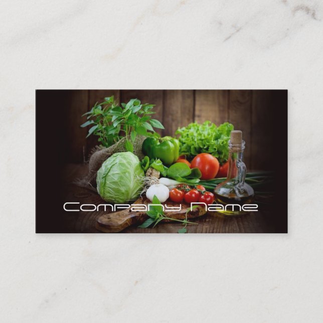 Fruits Vegetables / Healthy Life / Vegetarian Card (Front)
