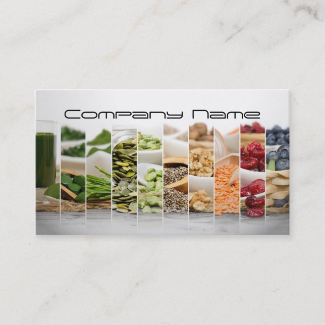 Fruits Vegetables / Healthy Life / Vegetarian Card (Front)