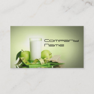 Fruits Vegetables Healthy Life Vegetarian Green Business Card