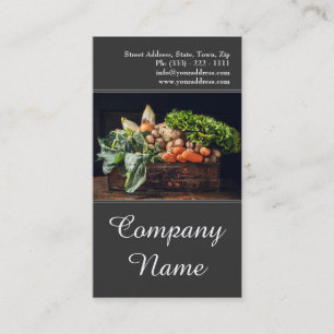 Fruits Vegetables Healthy Life Vintage Card