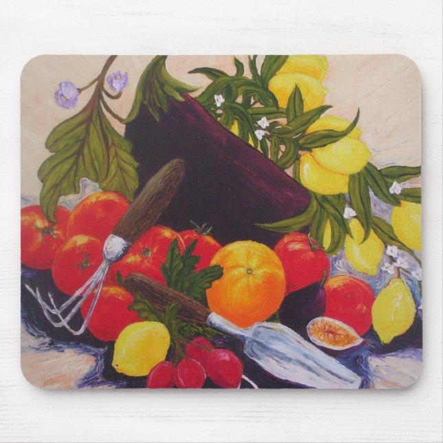 Fruits & Vegetables Medley Mouse Mat (Front)