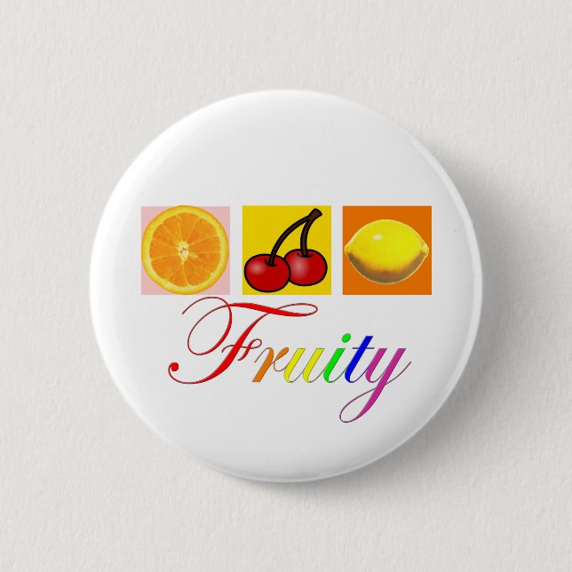 Fruity 6 Cm Round Badge (Front)