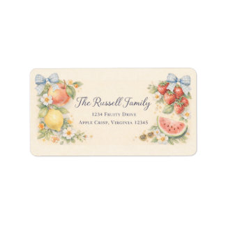 Fruity Address Label