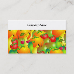 Fruity Background Business Card