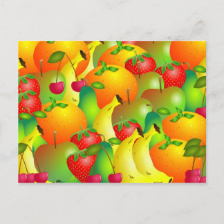 Fruity Background Postcard