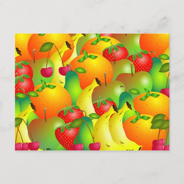 Fruity Background Postcard (Front)