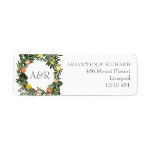 Fruity Bouquet Return Address Label
