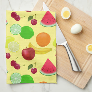 Fruity Fruits You Customise Cute  Tea Towel