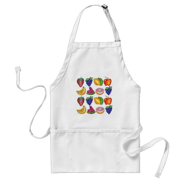 Fruity Fun Grapes Lemon Lime Watermelon Apple Standard Apron (Front)