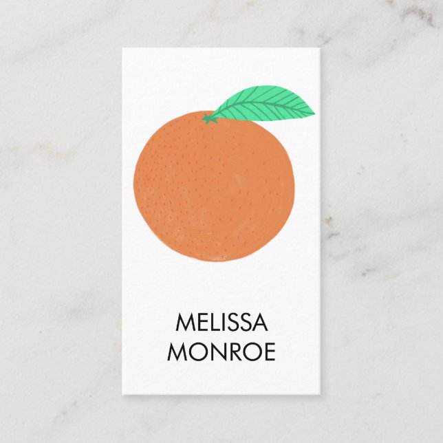 FRUITY FUN: lemons illustrated Business Card (Front)