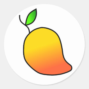 Fruity Mango Classic Round Sticker