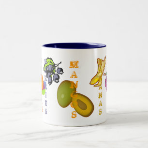 Fruity Mangoes Two-Tone Coffee Mug