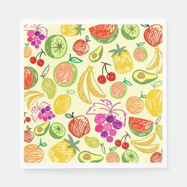 Fruity Pattern Napkin (Front)
