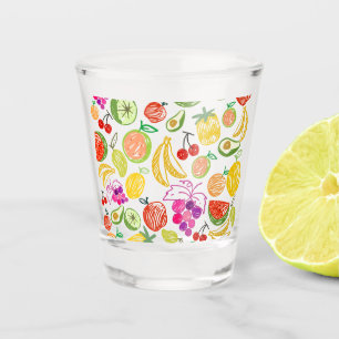 Fruity Pattern Shot Glass