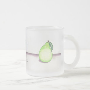 FRUITY PEAR mug (frosted glass)
