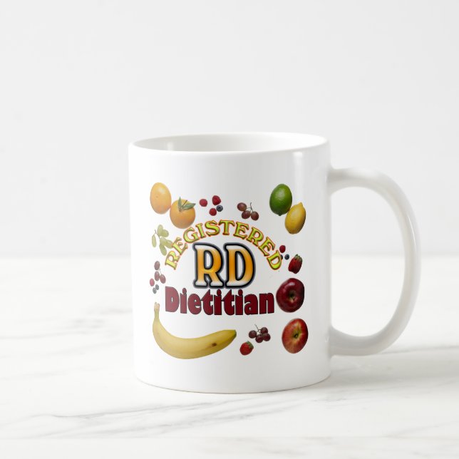 FRUITY RD REGISTERED DIETITIAN COFFEE MUG (Right)