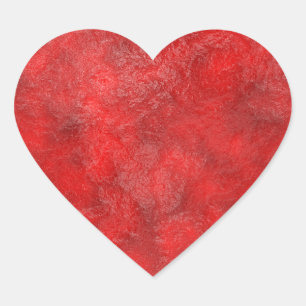 Fruity red strawberry jam heart sticker