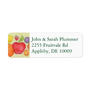 Fruity Return Address Label