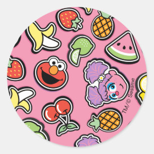 Fruity Sticker Elmo & Abby Cadabby Pattern